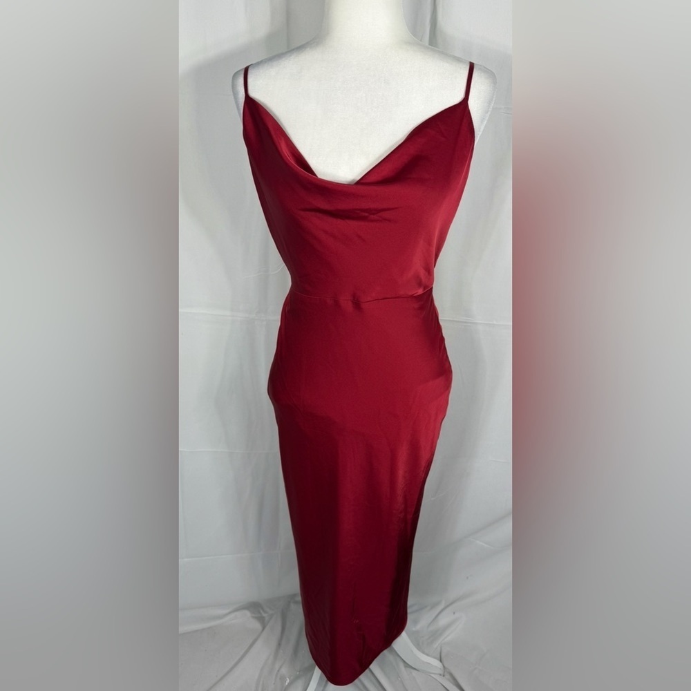 Adelyn Rae Red Dress Maxi Gown Size Small